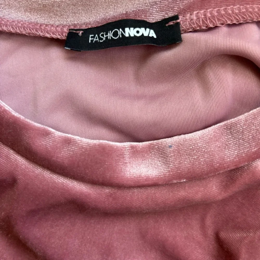 Fashion Nova Velvet Tunic - Mauve - 3x - Picture 4 of 5